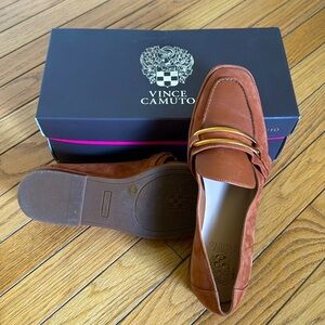 Vince camuto suede loafers